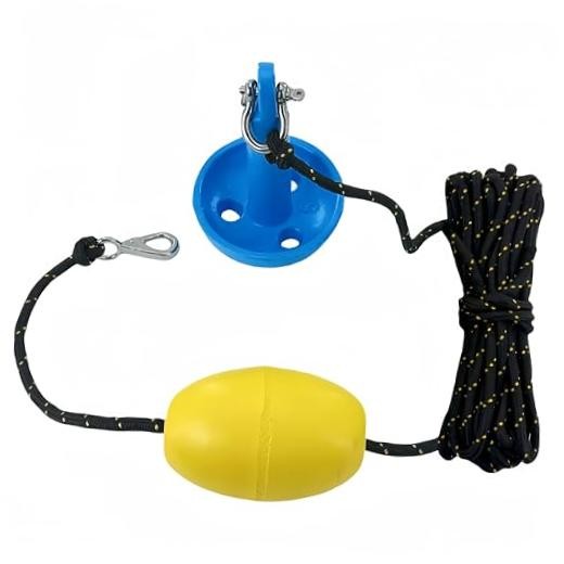 XIALUO Marine Mushroom Anchor Kit 5 lb Blue PE Coated Kayak Anchor Accessories