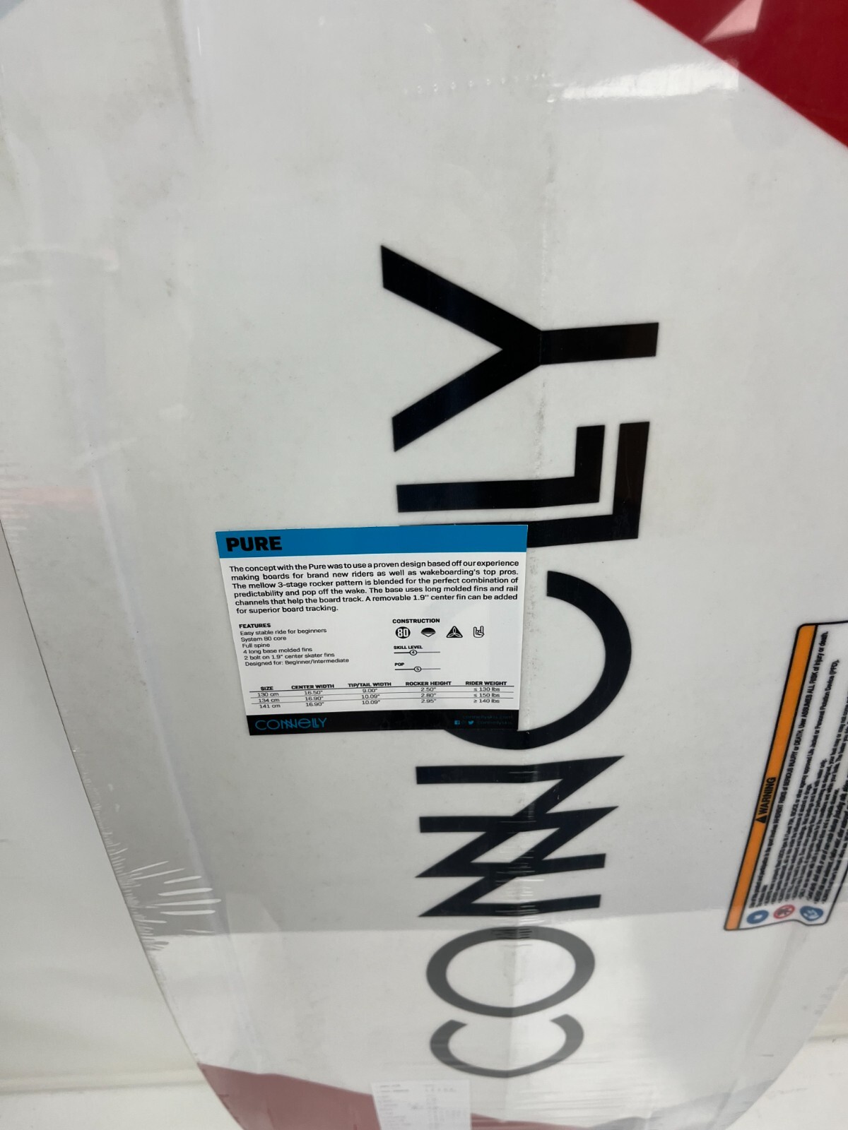 $320 Connelly Pure Wakeboard NIB Size 130 or 134 or 141 cm Men’s Sealed 2023