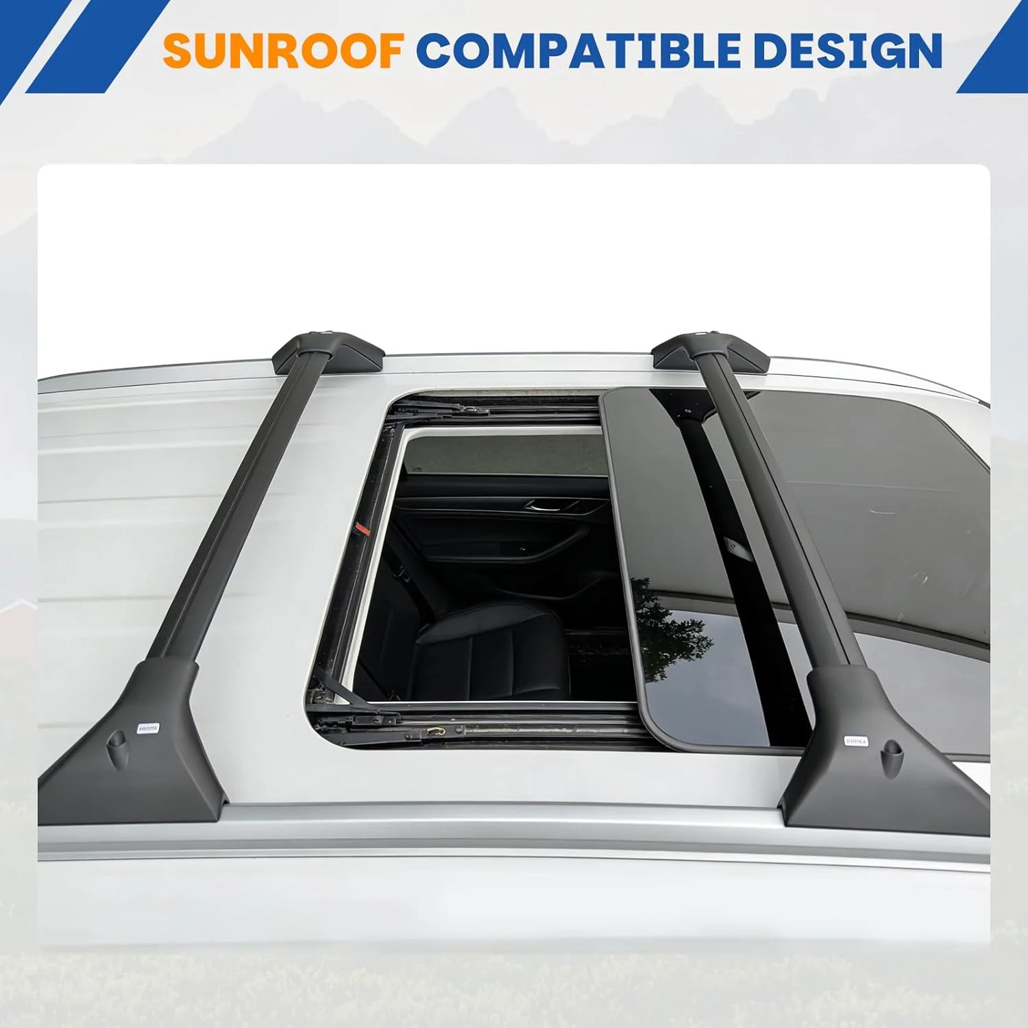 300Lbs Roof Rack Cross Bars Fit for 2021-2026 Nissan Rogue SV/SL/Platinum with F