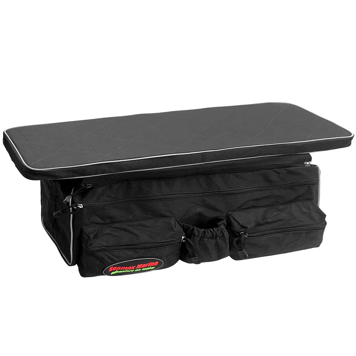Seamax Sunlitec Inflatable Boat Bench Seat Cushion and Detachable Seat Bag Combo
