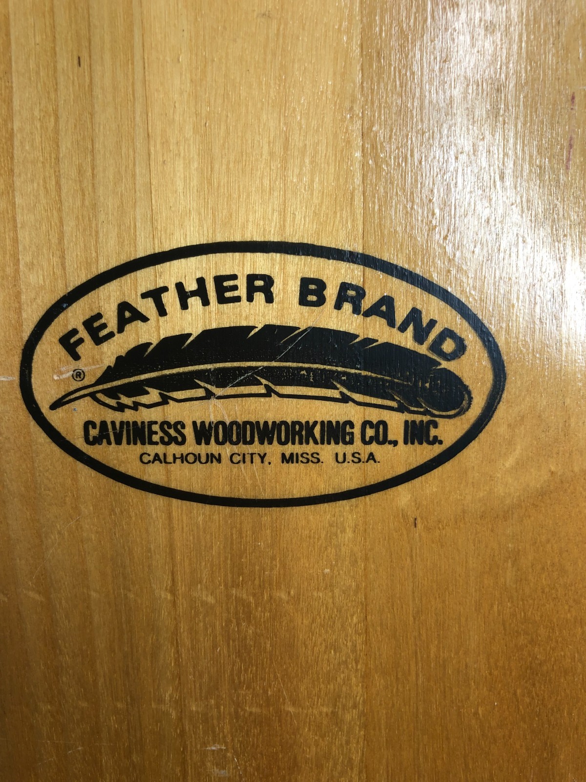 Feather Brand Canoe Paddle 58 1/2″ Long Caviness Woodworking Co.