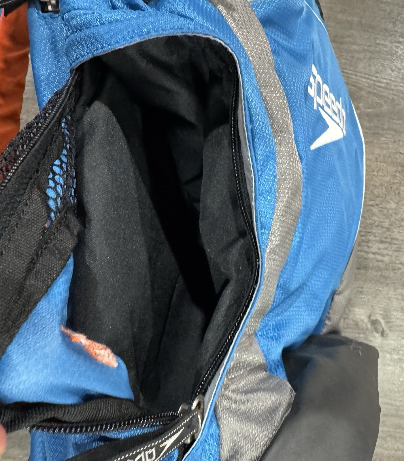 Speedo Sonic Blue Gray Backpack Sport Swimming Bag 25L