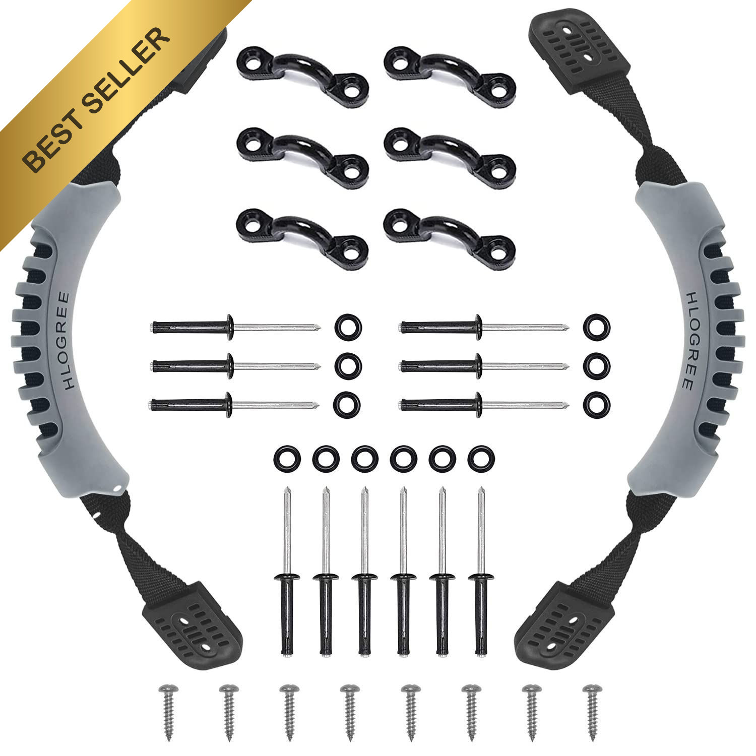 2/4 Pack Kayak Carry Handles With Rivets Replacement For Pelican Hobie Lifetime