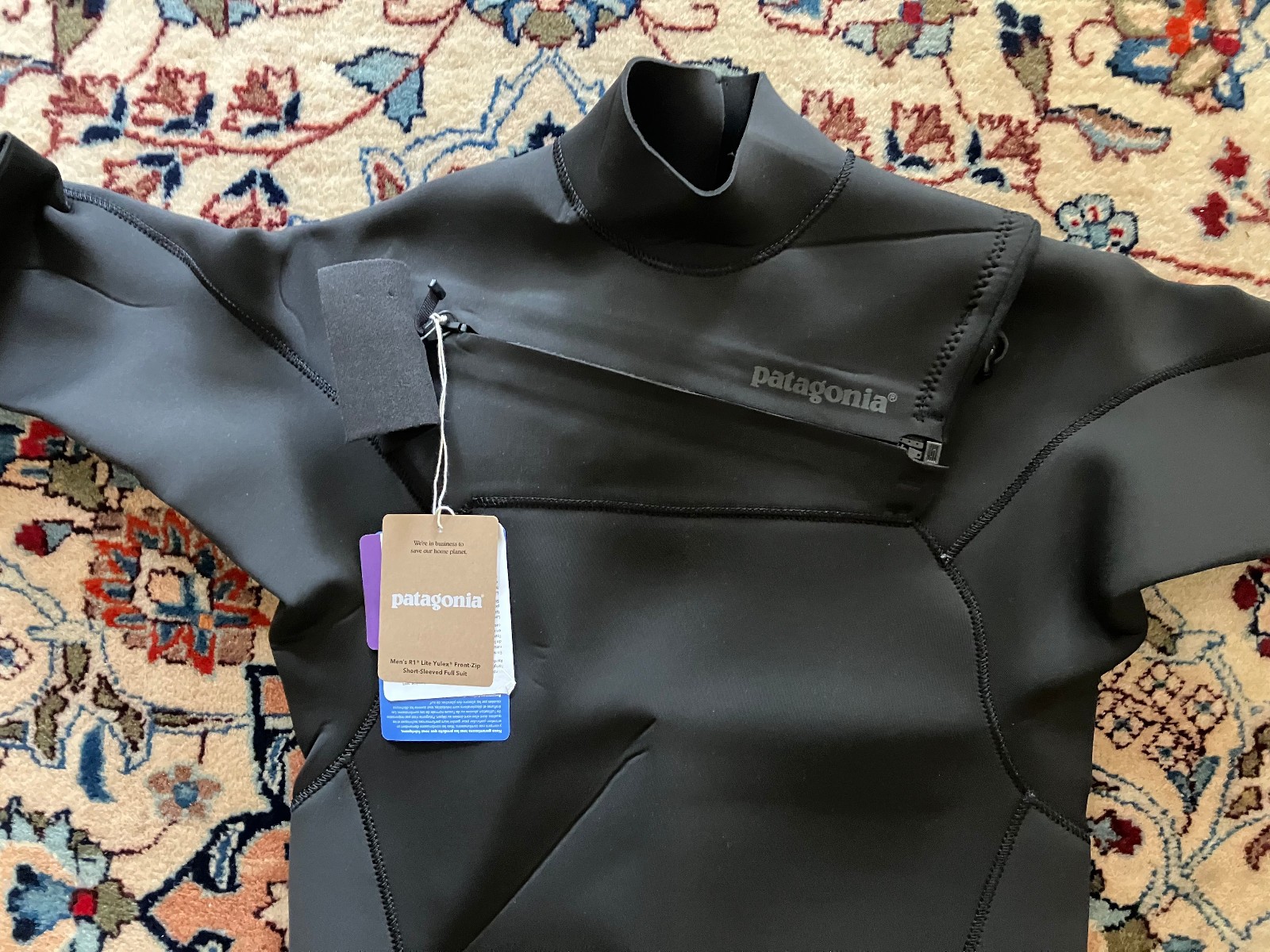 Patagonia R1 Lite Yulex Front-Zip Short-Sleeved Full Wetsuit Mens MT Never Worn