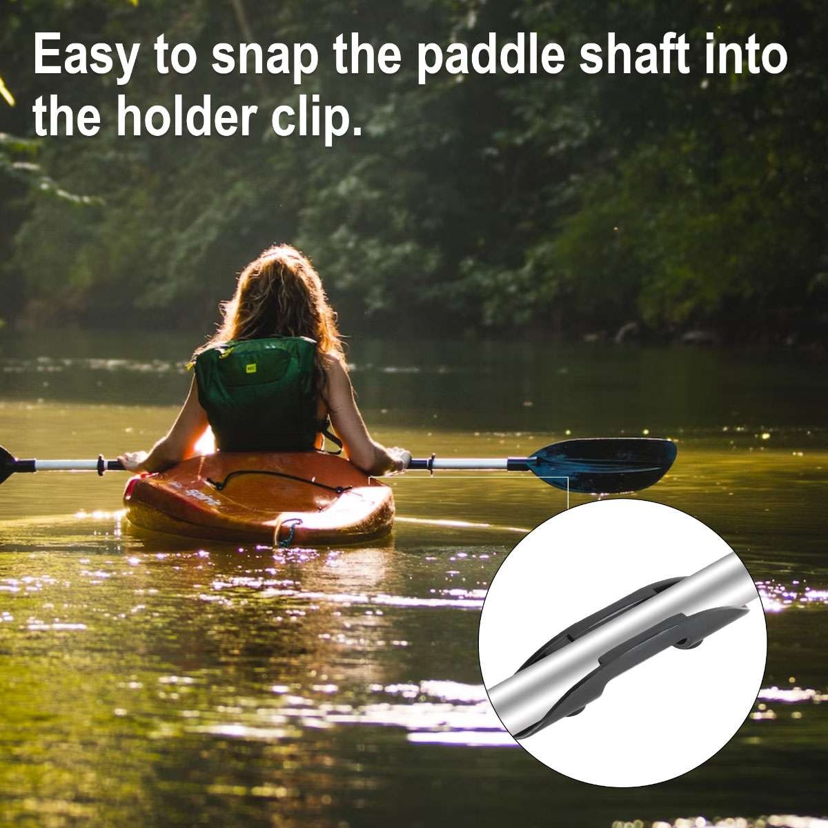 Universal Kayak Paddle Holder Clip Plastic Canoe Boat Oar Fix Mount 2/4/8 Pcs
