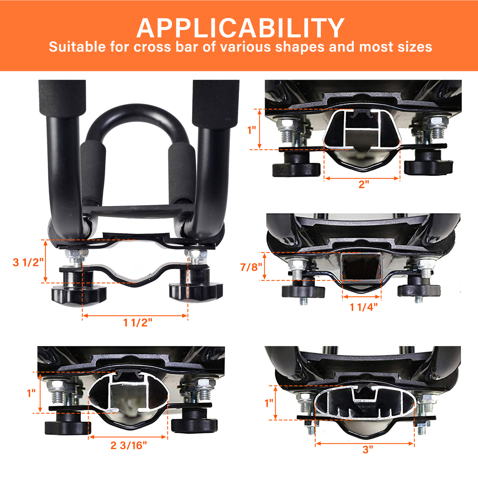 4Pairs Canoe Boat Kayak Roof Rack Car SUV Truck Top Mount Carrier J Cross Bar