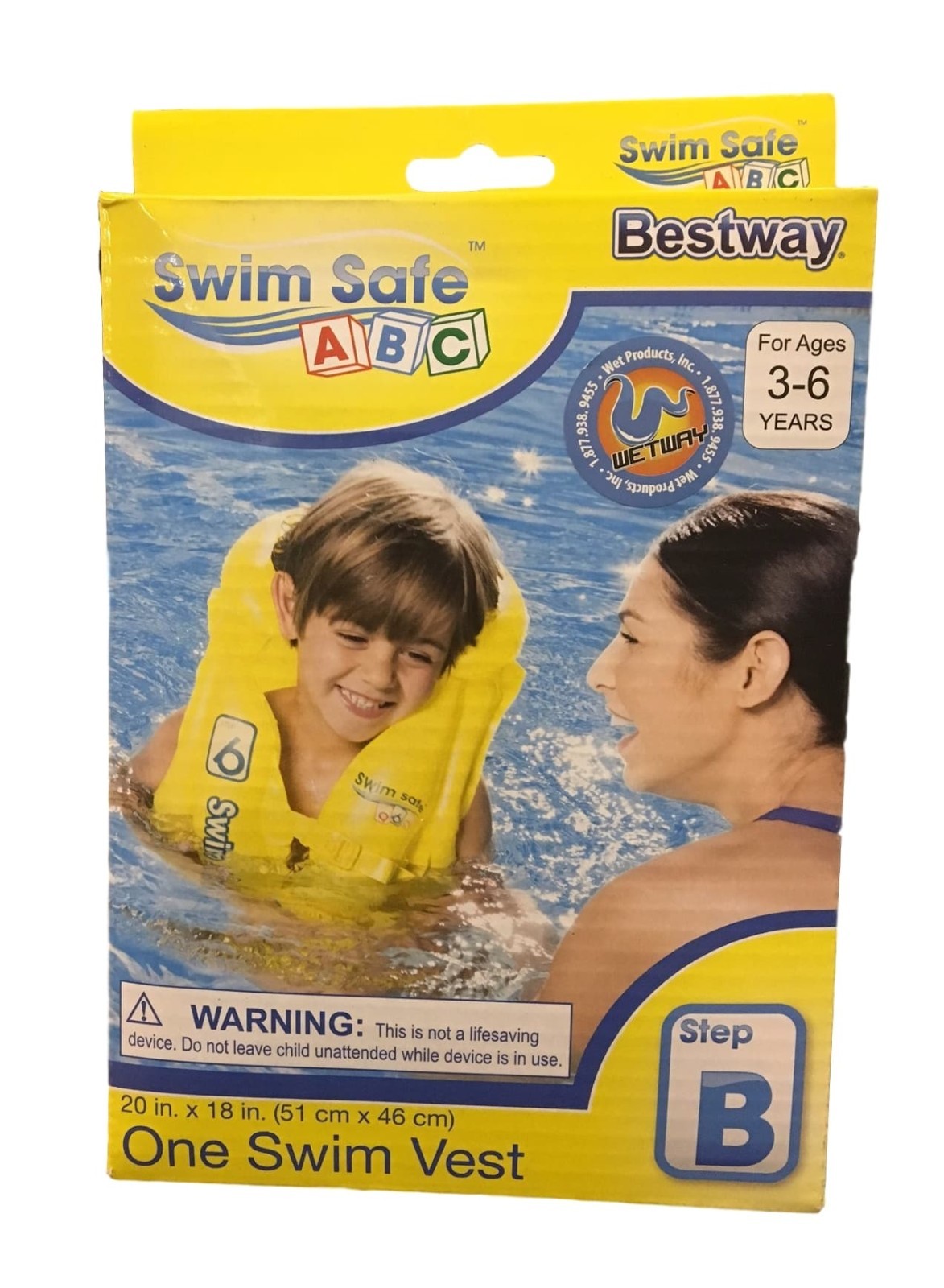 Learn to Swim Vest Bestway PFD Vest PVC Float Ring Buckle 3-6yrs Kids Swimsuit