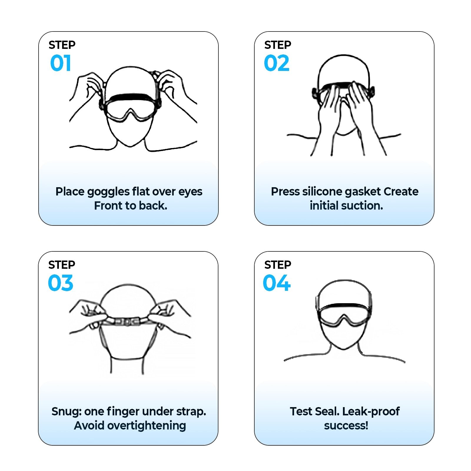 GMOX Swimming Goggles 2/3pcs with Earplugs & Nose Clip, Adjustable Anti Fog