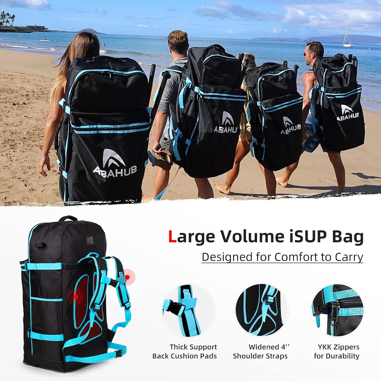 Paddle Board Bag,Isup Travel Backpack,Large Capacity for 12′ Boards | Paddle Boa