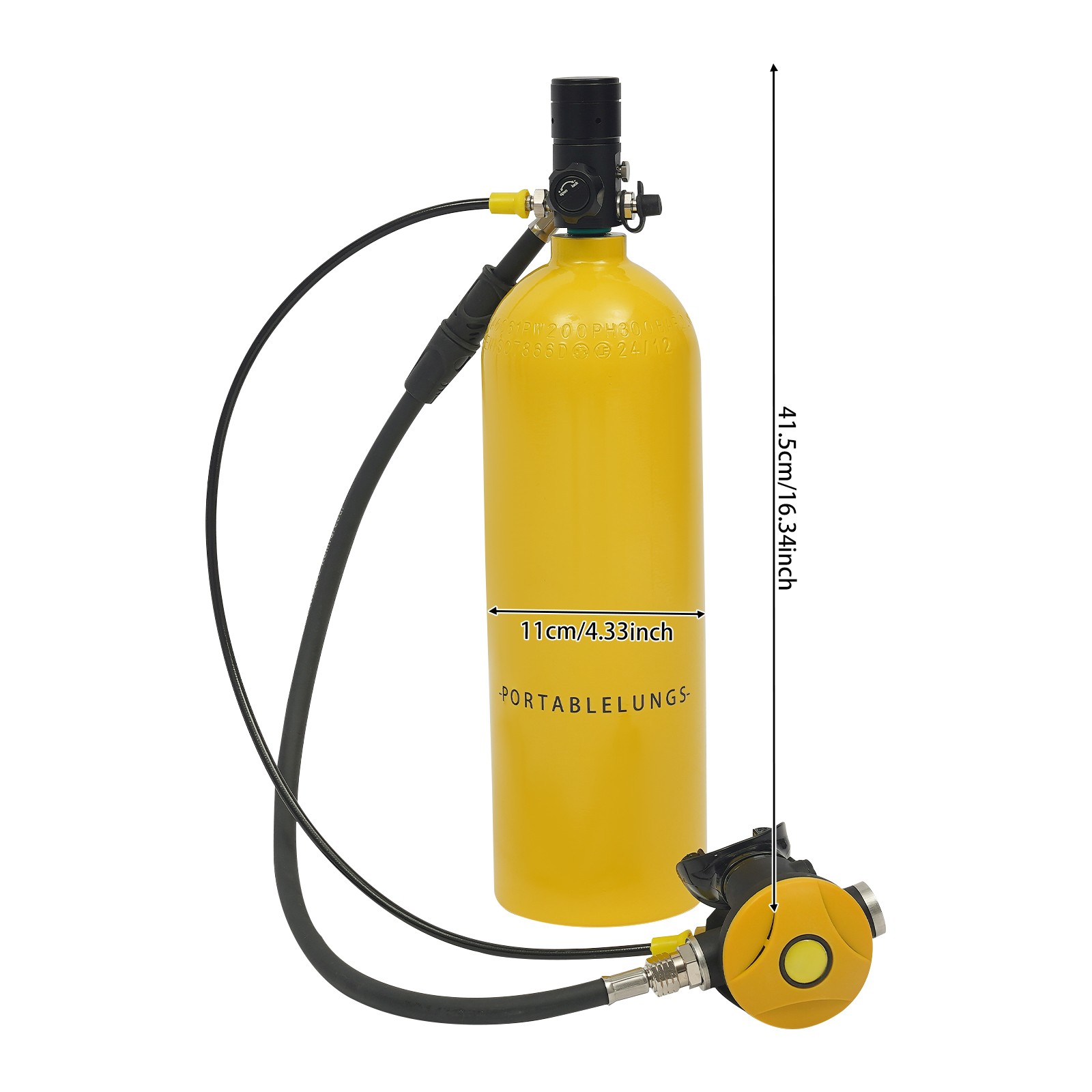 Scuba Tank Kit, Underwater Diving Tank Kit, Lung Tank for Diving Entertainment