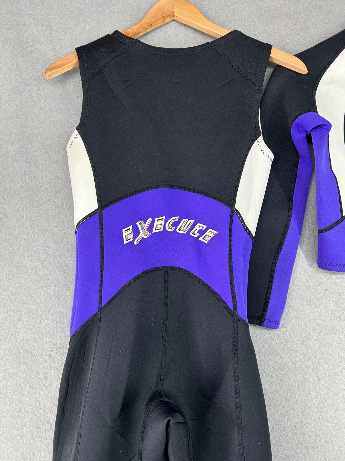 Execute Wetsuit 2 Piece Full Suit Set Sz Small Purple White Black