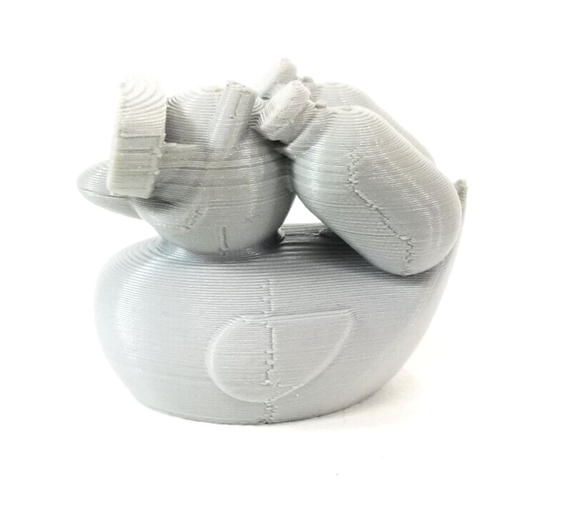 Scuba Diving 3D Printed Jeep, Cruise Duck 1.5″ Gray PLA Plastic (Rubber Duck)