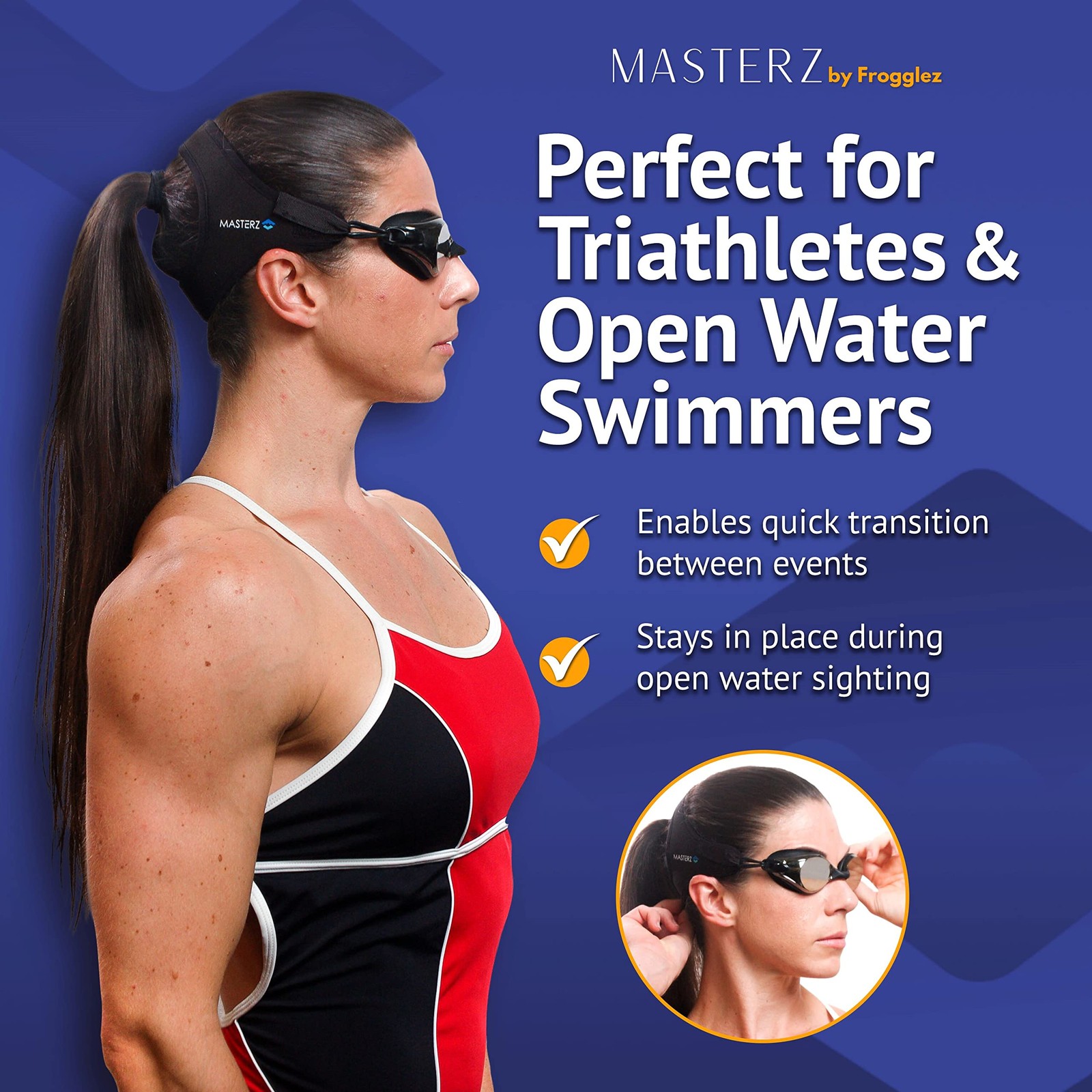 Masterz Swim Goggles for Adults & Teens, Anti Fog Mirrored Goggles