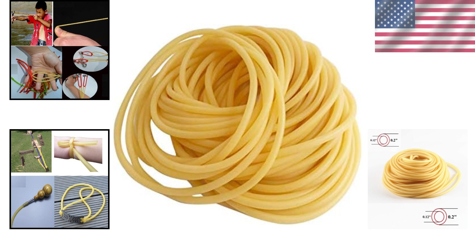 Super Elastic Natural Latex Rubber Hose 33ft – Perfect for Spearguns & Catapults