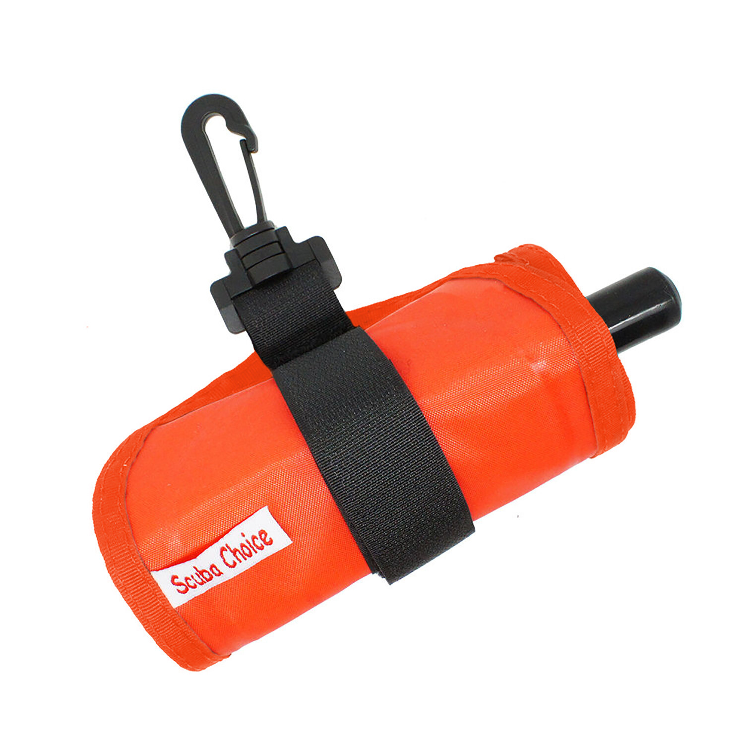 Scuba Diving 4ft Orange Surface Marker Signal Tube w/ Plastic Clip