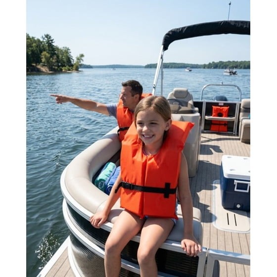 Ozark Trail Type II PFD Life Jacket Adult Unisex Orange (2 Pack)