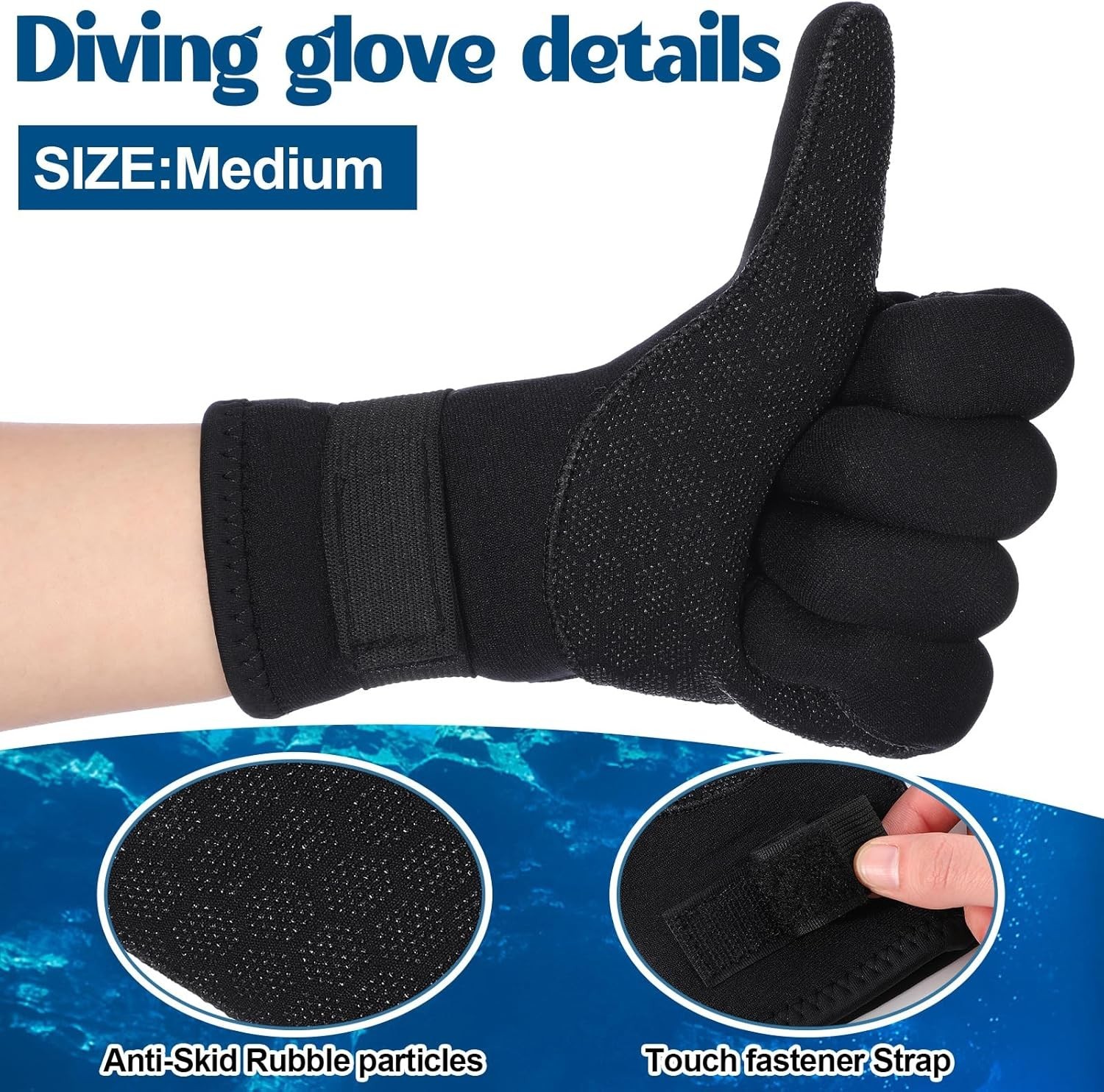 3mm Neoprene Gloves and Socks Diving Wetsuit Waterproof Thermal Gloves and So…