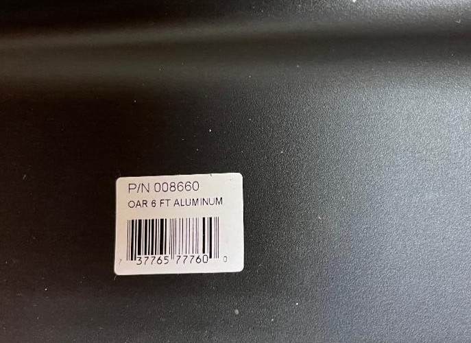 SEASENSE OAR 6 FT ALUM #008660 QTY 1