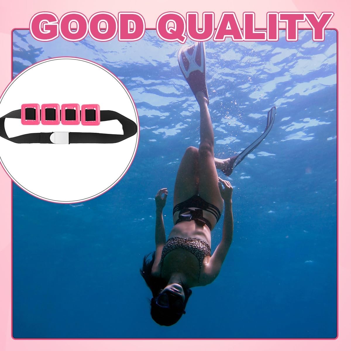 4 Pcs Scuba Weight Belt,Dive Weight Belt,Nylon Coated Dive Weights Block,1.1LB S