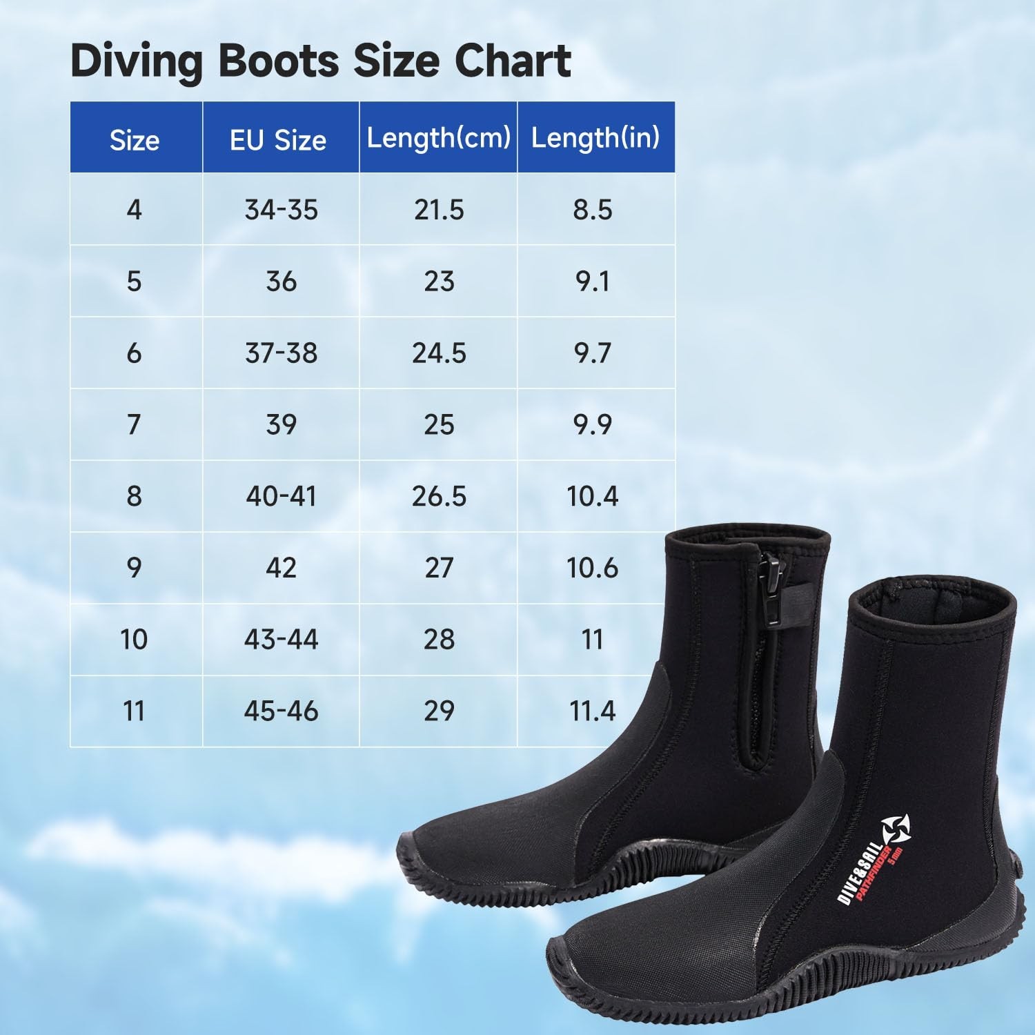 Dive Boots with Anti-Slip Sole 5mm Neoprene Diving Boots Water Boots for Men …