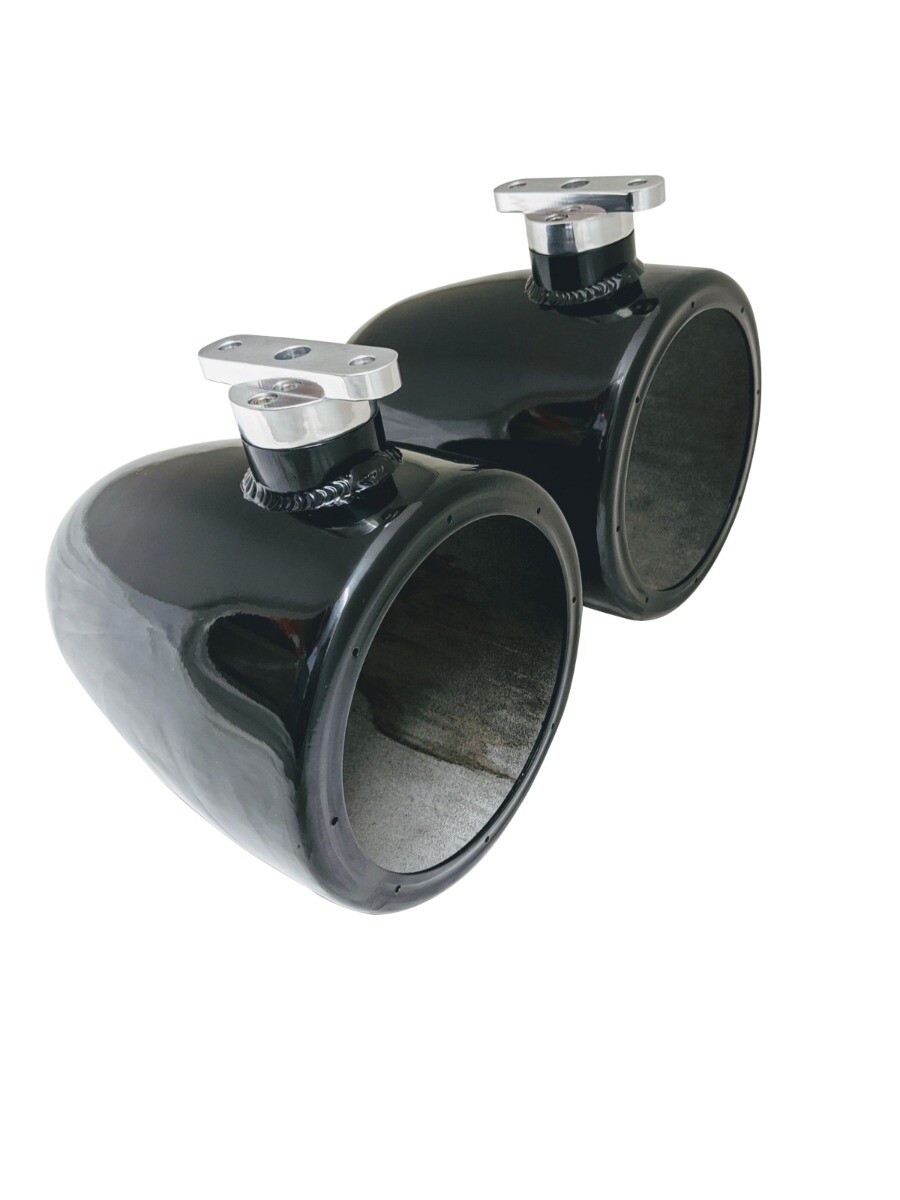 Malibu Illusion X Wakeboard Tower Speaker Can Pods With Mounts-Polished or Black