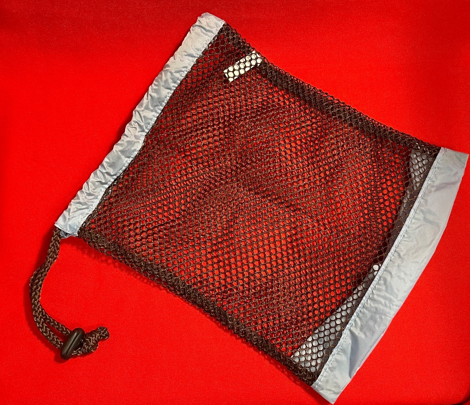 Mesh Drawstring Bag Organizer Laundry Baby Pouch Accessories Reusable Bag 9×7.5”