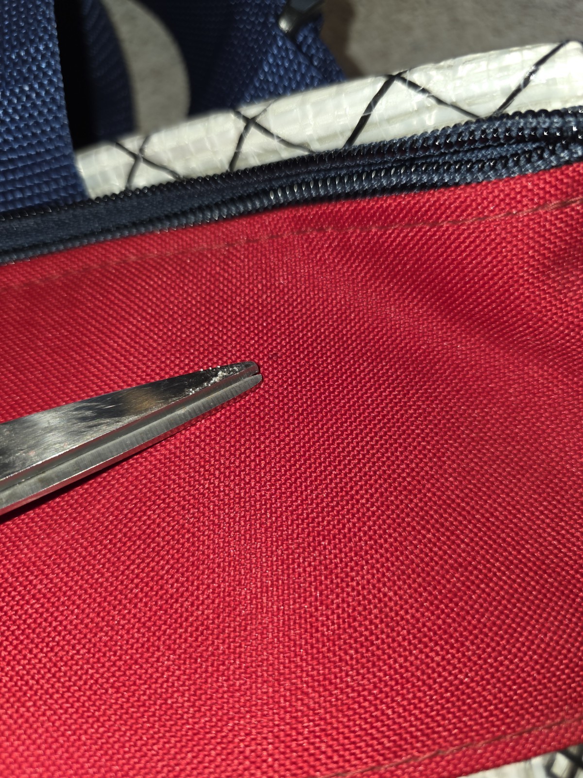 Harken Sailing Gear Bag Blue Red Waterproof Dry Tote Shoulder Strap