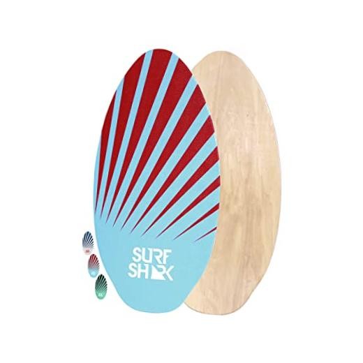 35 to 41 inch Deluxe Wood SkimBoards w/ EVA Traction Grip 35 inch Surf Shark LB