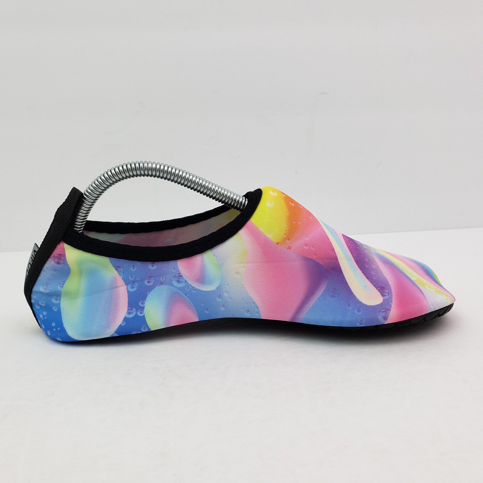 Vifuur Womens Sz 5.5-6.5 Colorful Ripple Slip On Yoga Barefoot Water Sports Shoe