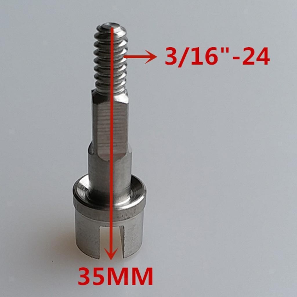 Stainless Steel Scuba Dive Tank Valve Spindle/Stem Rubber