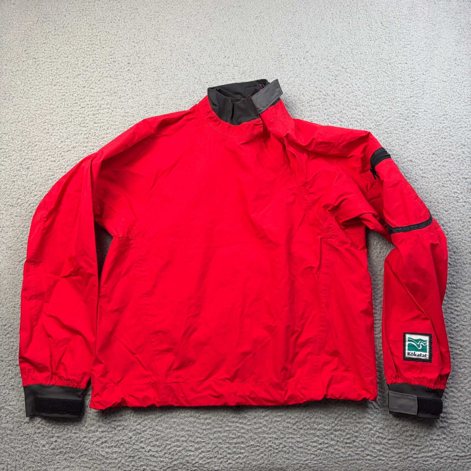 Kokatat Dry Top Jacket Mens Small Red Whitewater Kayak Paddling USA