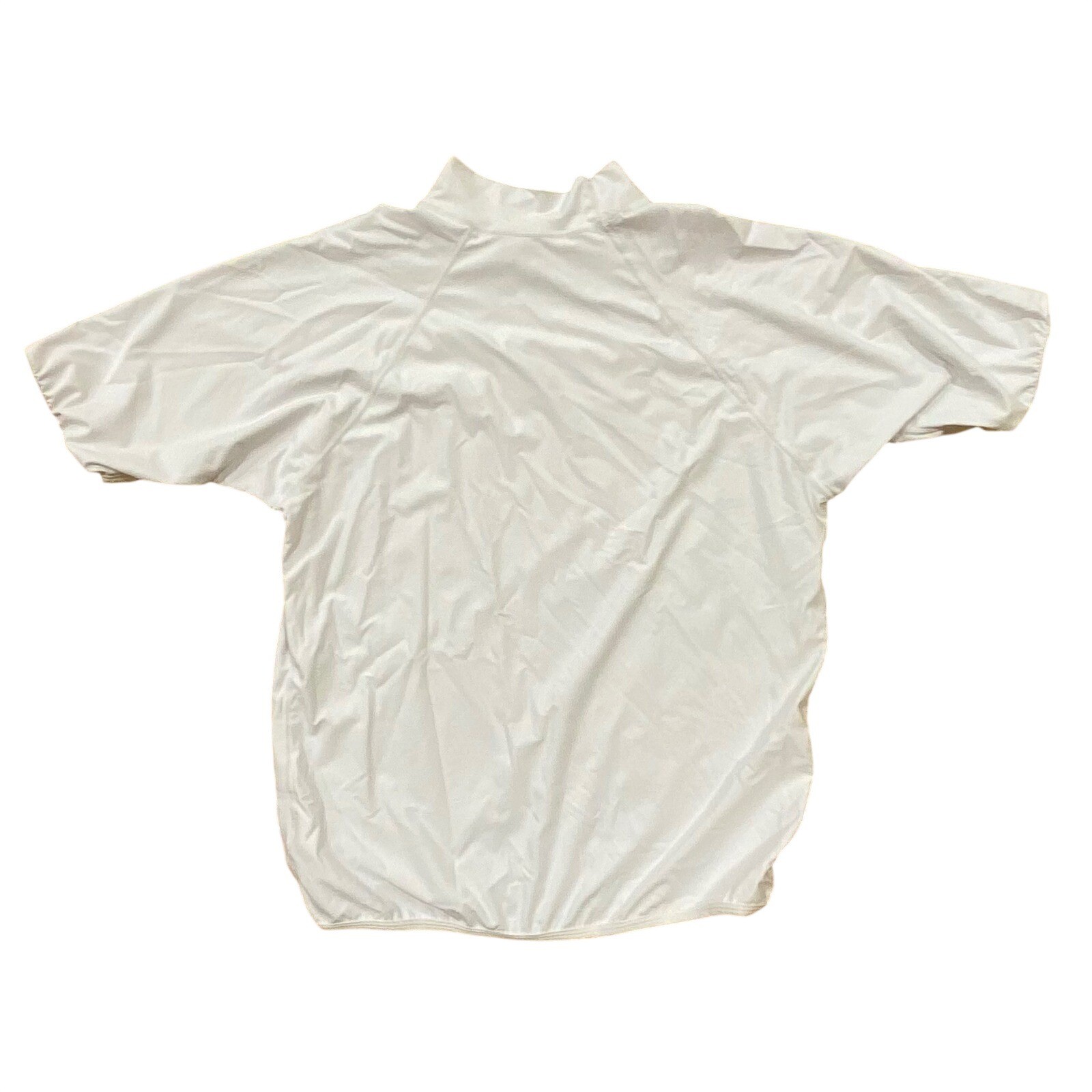 XCEL Mens UV Shield Rash Guard Short Sleeve Mock Neck White Size 3XL