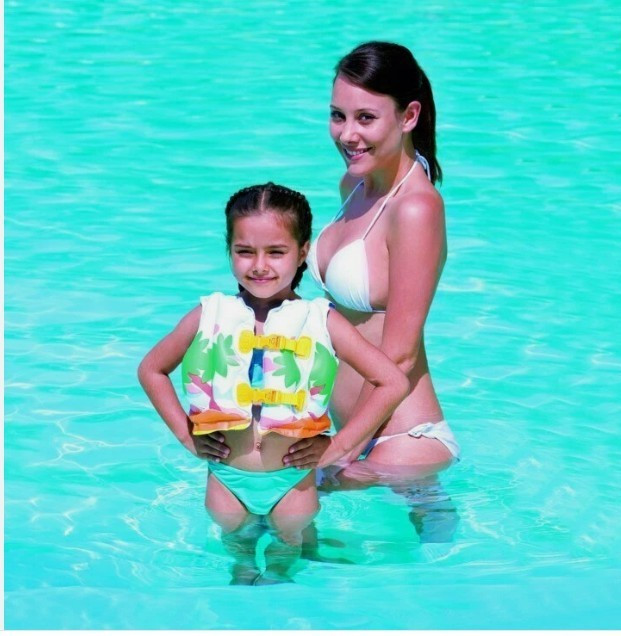 Inflatable Bestway Colorful Swimming Vest Learn to Swim Pool Snorkel 3-6 years