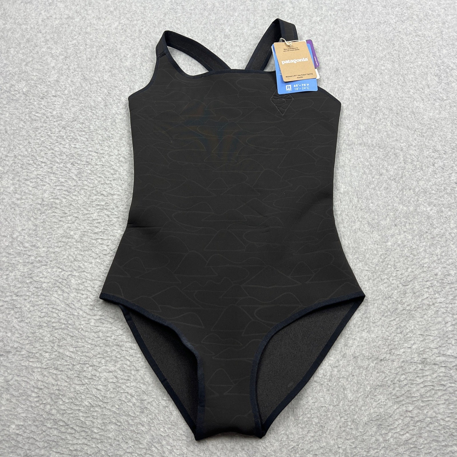 NEW Patagonia R1 Lite Yulex Spring Juanita Wetsuit Women’s 4 Black Swim 88537