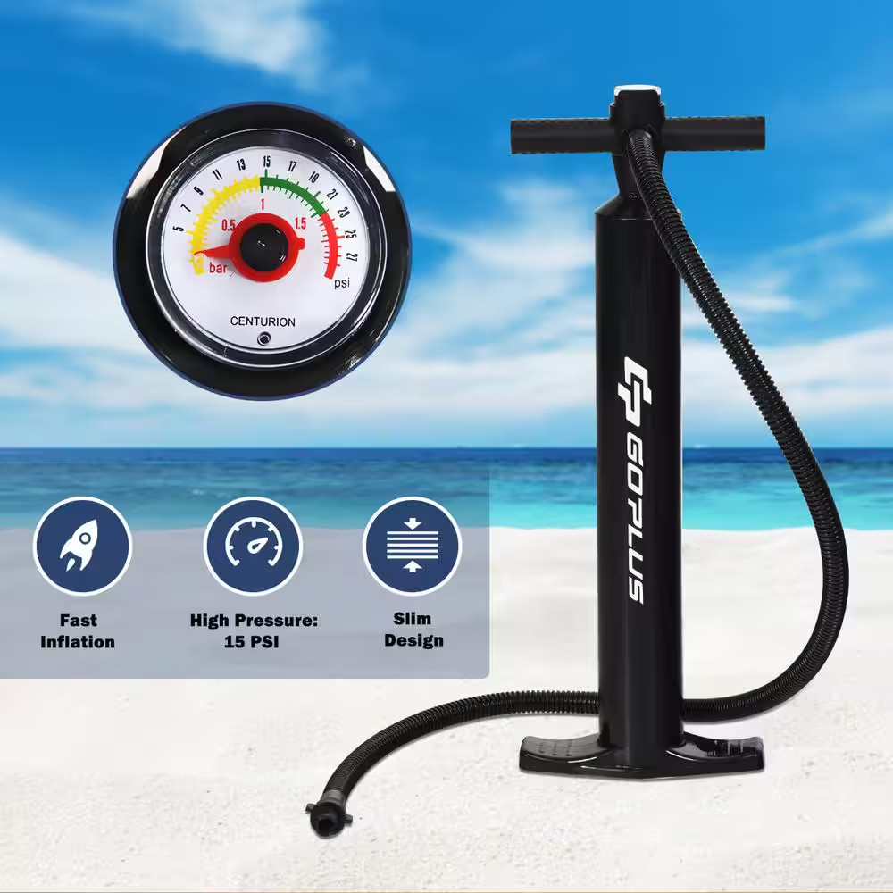 9.8ft Inflatable Stand up Paddle Board Carry Bag Adjustable Paddle Adult/Youth