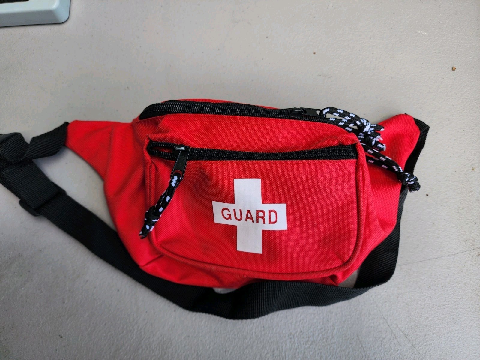Red Lifeguard Hip Pack Fanny Pack First Aid Medical Kit Pouch