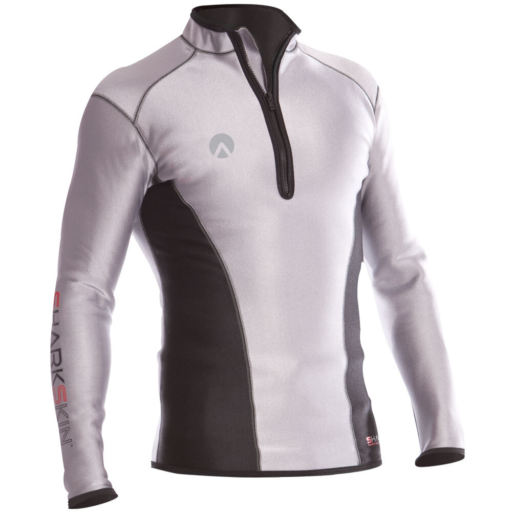 Open Box Sharkskin Mens Chillproof Climate Control Long Sleeve Shirt-2X-Small