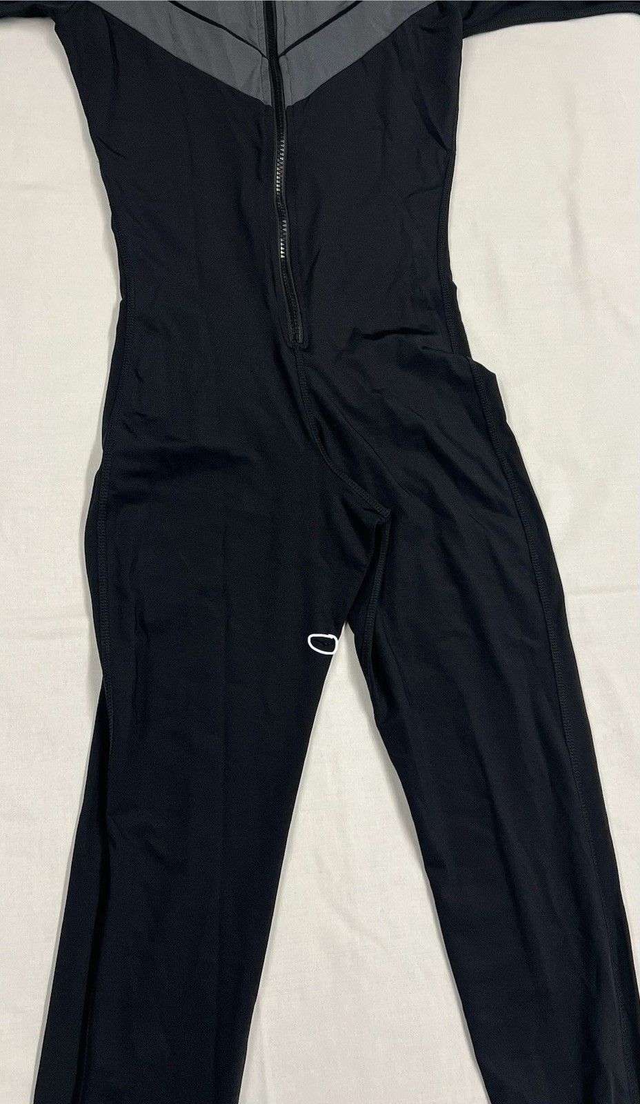 Vintage Performance Dive Skin Suit Full Body Black Gray Cosplay USA 80s 90s M