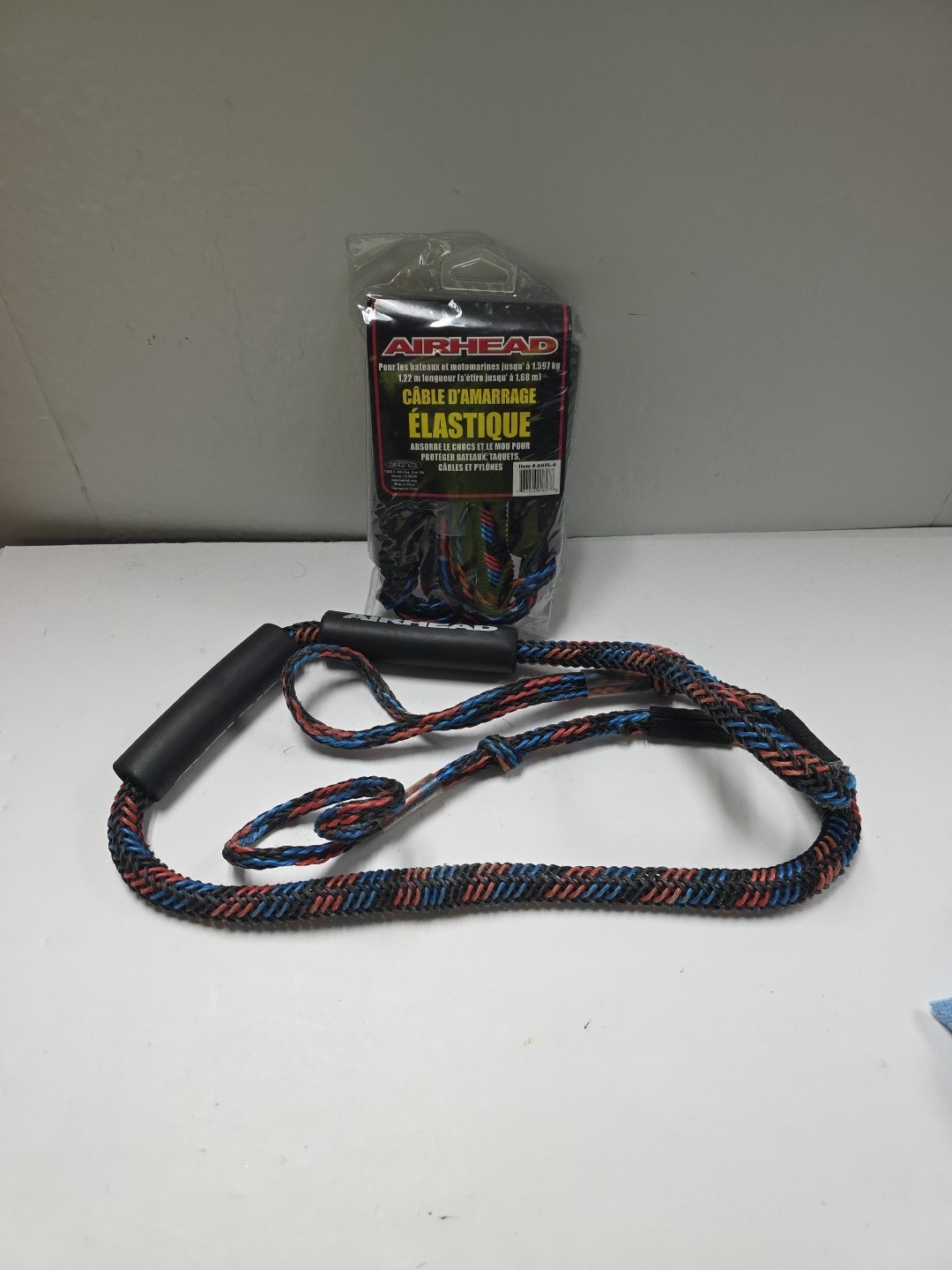 Lot Of (2) Airhead Bungee Line Boat OR Jet Ski Dock Lines Floating, 4ft To 5.5ft