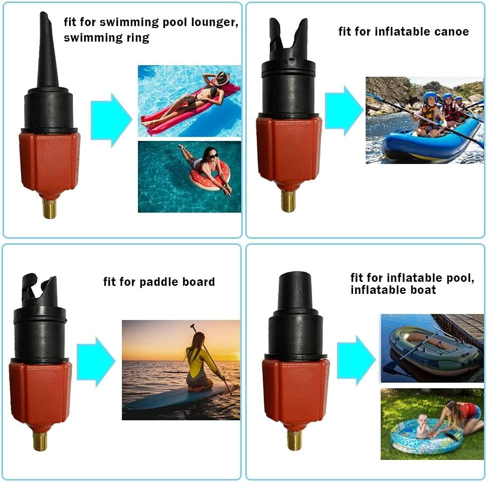 Paddle Board Pump Adapter with 4 Nozzles