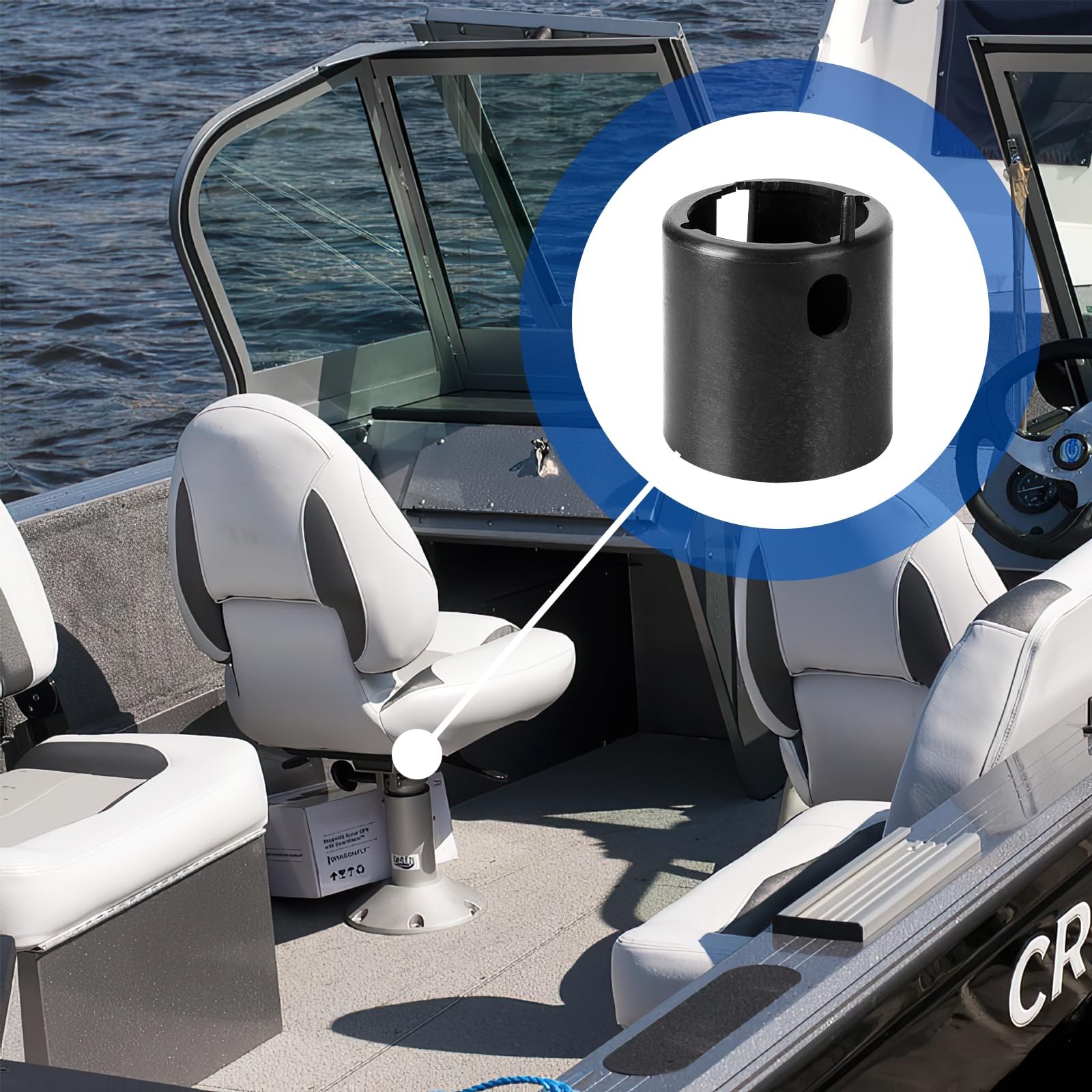 Tobaiwind 2171000 TRAC-Lock Boat Seat Swivel Bushing fit for Black