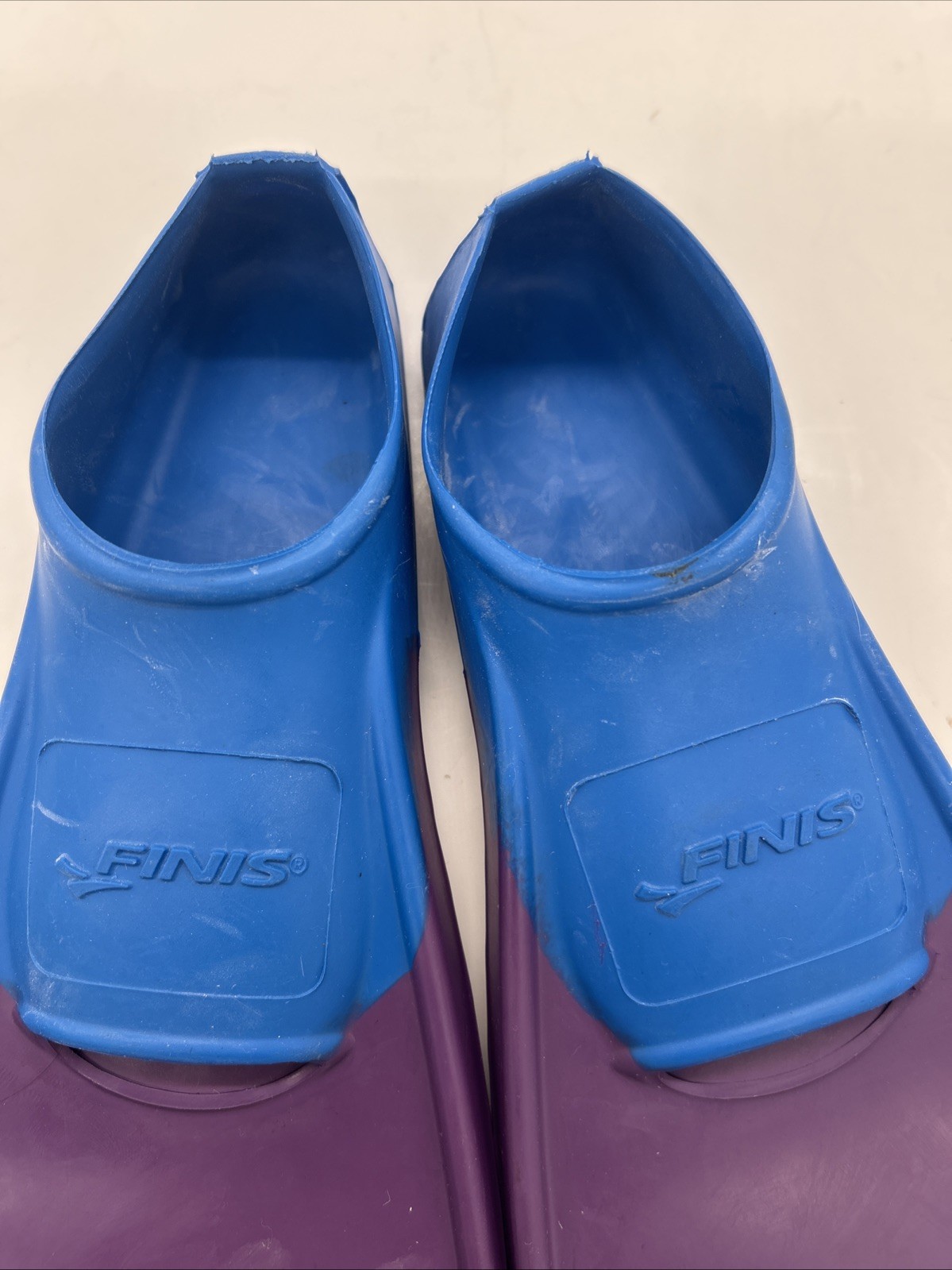NWOB Floating Swim Fins Blue/Purple Size Youth 3-4 W Model 1619
