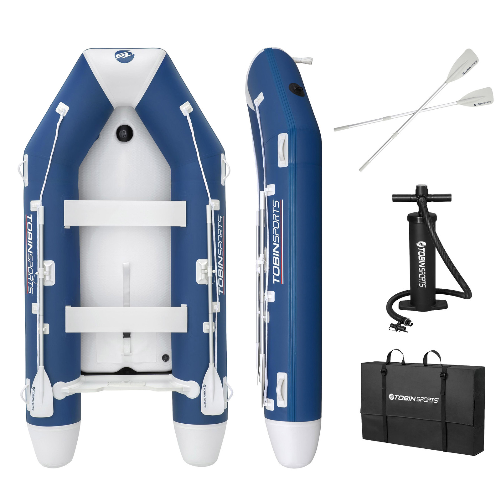 Tobin Sports 10.8 Ft Inflatable Boat Set 5-Person Fishing Boat