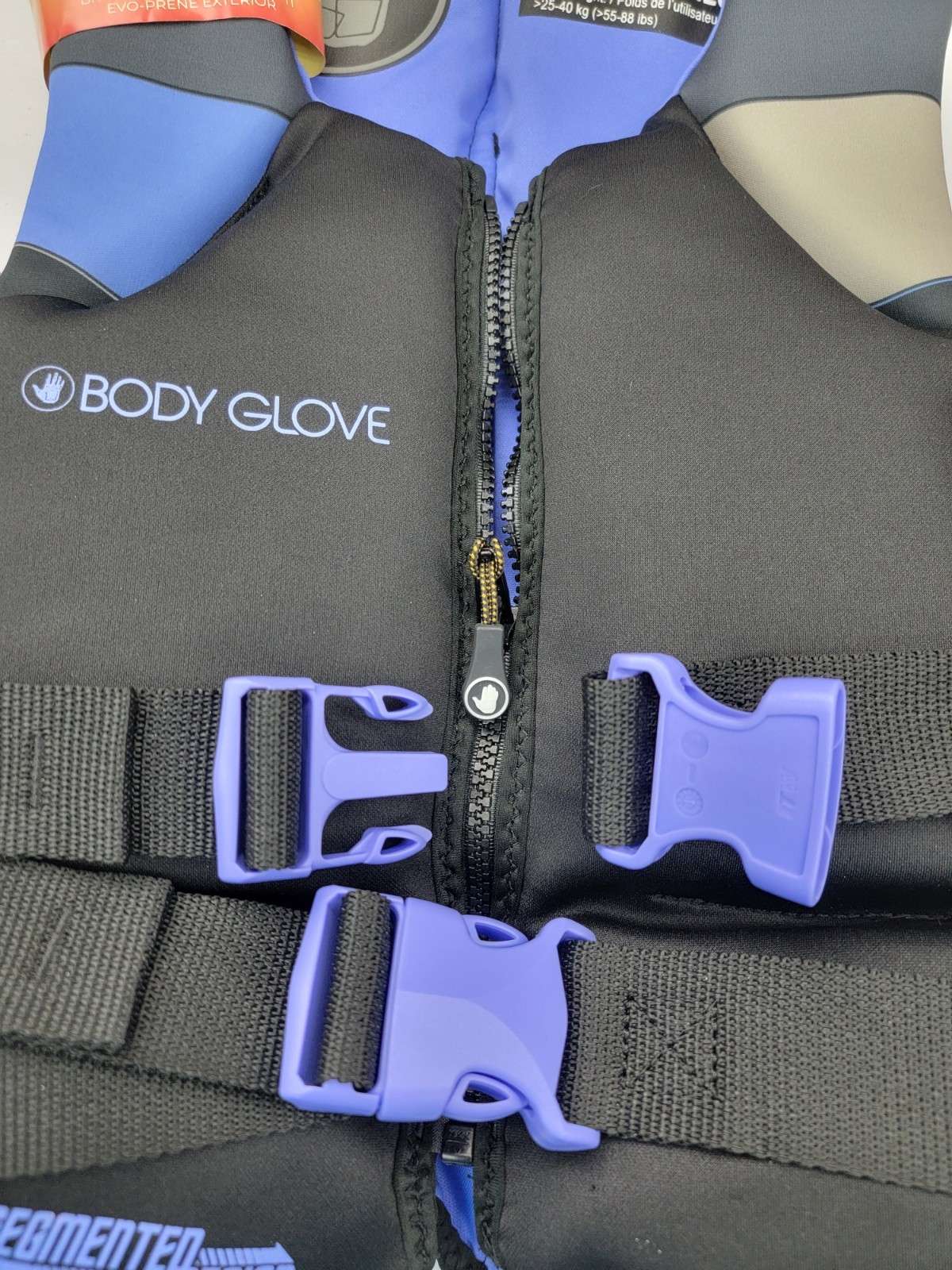 Body Glove PFD Life vest Youth Girl’s 55-88 pounds, Purple Black Gray NEW