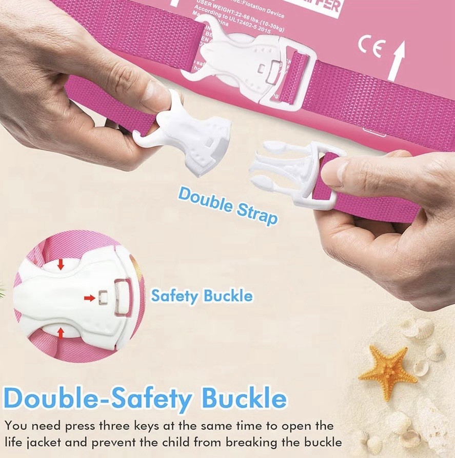 Chriffer Kids Swim Vest Life Jacket for 30-55 Pounds Unicorn Floaties