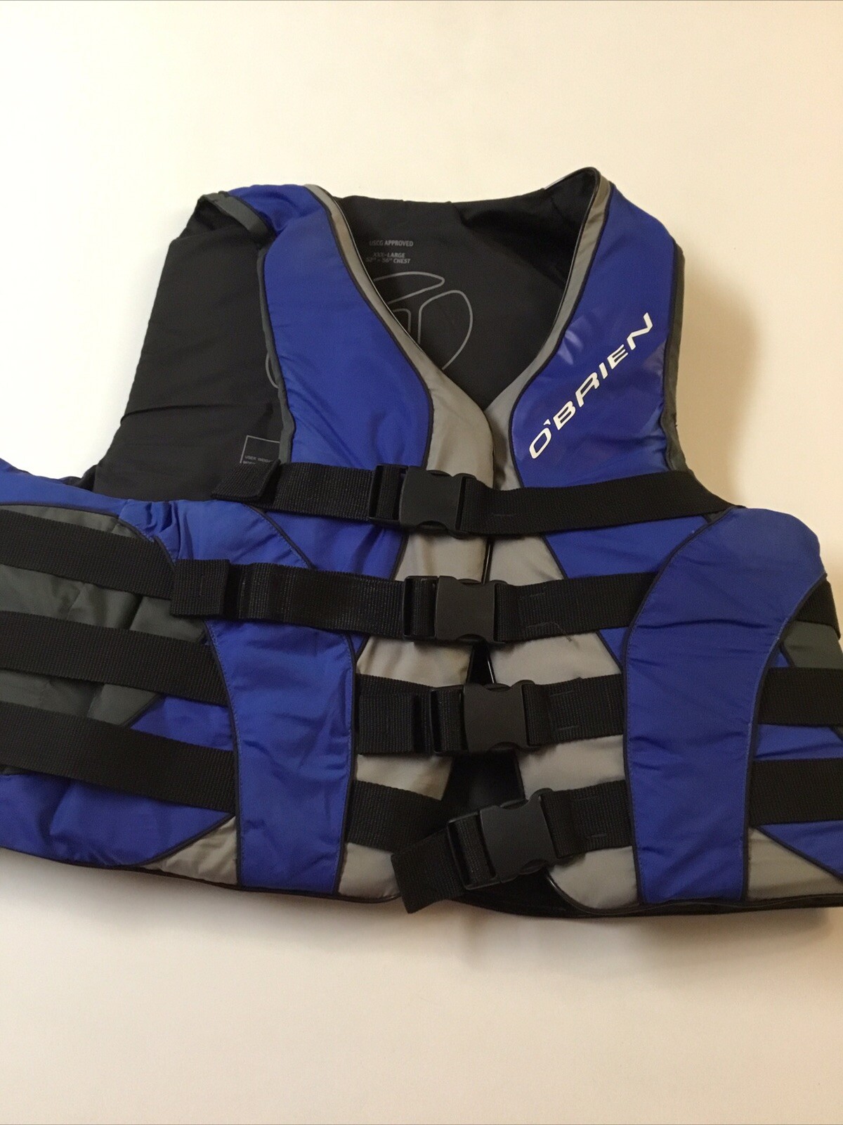 O’Brien Ski Vest Blue/Gray Size 3X Chest Size 52”-56″