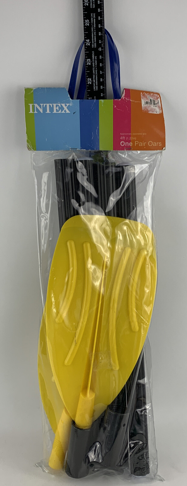 Intex 4 Ft French Oars With Ribbed French Style Yellow Blade One Pair 2015 New