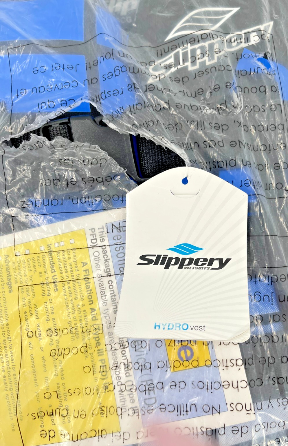 Slippery HYDRO Men’s Blue/Black Life Vest XS X-Small 32400425