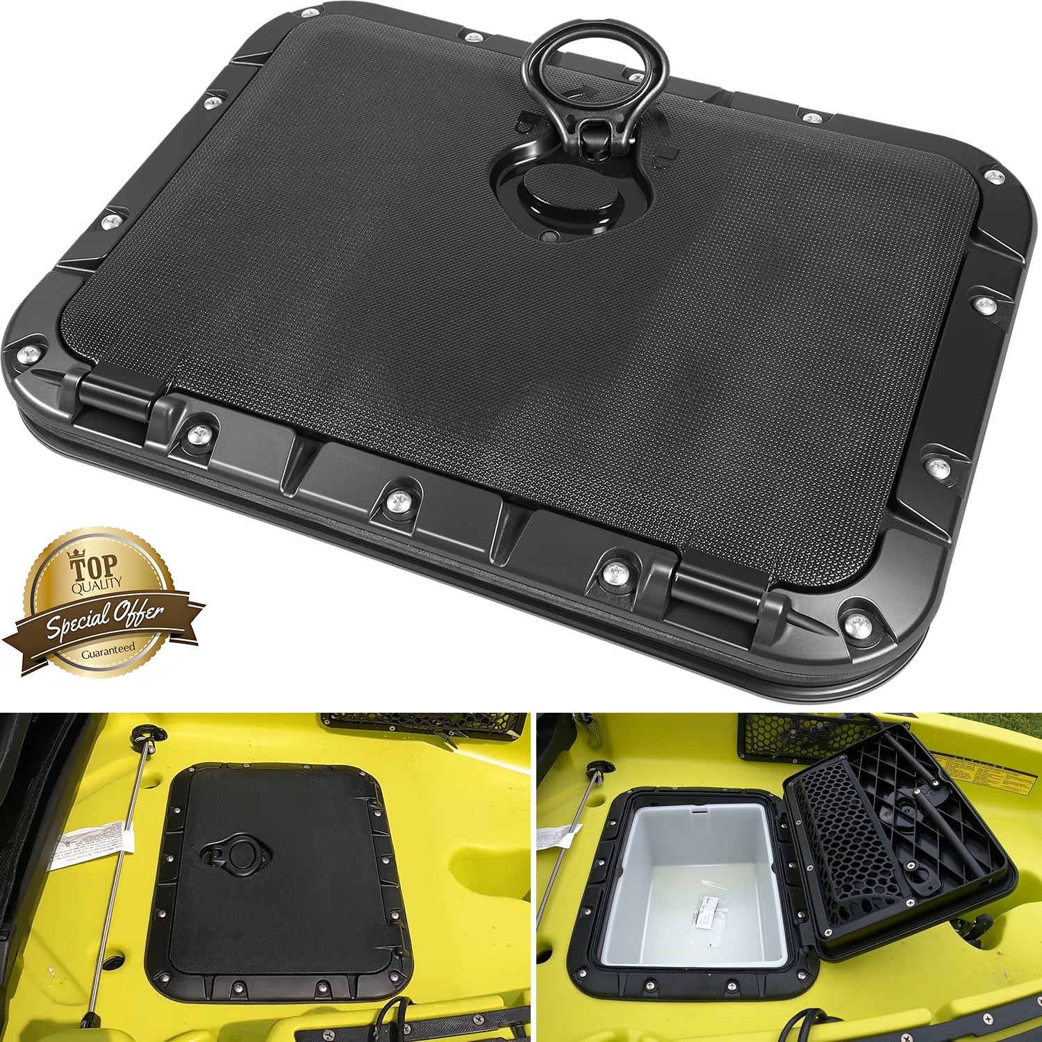 71707003 Rectangular Twist and Seal Hatch Kit Horizontal for 13-26 Hobie Kayak