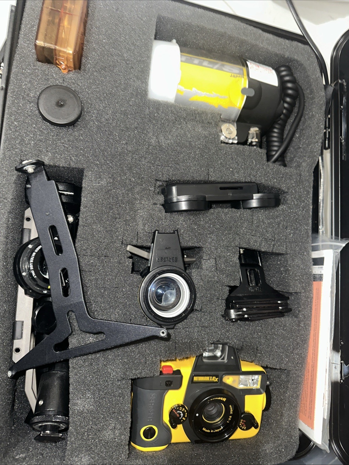 Sea & Sea Motor Marine II Ex With 2 Strobes 2 Lenses In Case